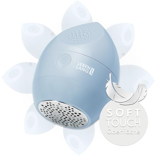 LEBENLANG Leva pelucchi elettronico - Incl. Lame di ricambio & Spazzola per la pulizia I Levapelucchi ricaricabile Togli peluche maglioni elettrico Rimuovi levapallini lana Lint remover Fabric shaver