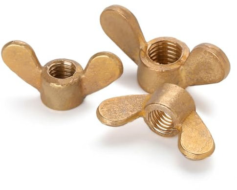 1/4-20 Mutter Handmutter 1/5/10 Stück Flügelmuttern Kupfer-Flügelmuttern M3~M20 Messing-Flügelmuttern Handfest angezogene Schraubkappen-Flügelmuttern(M16 1pc)