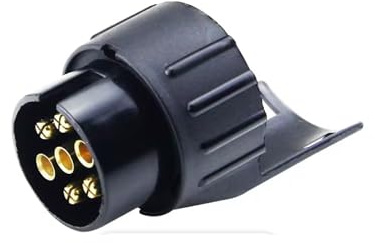 MultiAccesorios Adaptador de Enchufe para Remolque de 7 a 13 Pines 12 V, Conector Eléctrico Impermeable Compatible con Coche, Camión, Caravana, Portabicicletas y Luces de Remolque