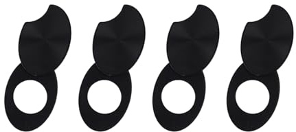 Fukaisu 4uds Protectores Privacidad LED Abatibles para Meta Gafas Inteligentes, Protector de Lente Reutilizable Compatible con Skyler y Headliner (Negro)