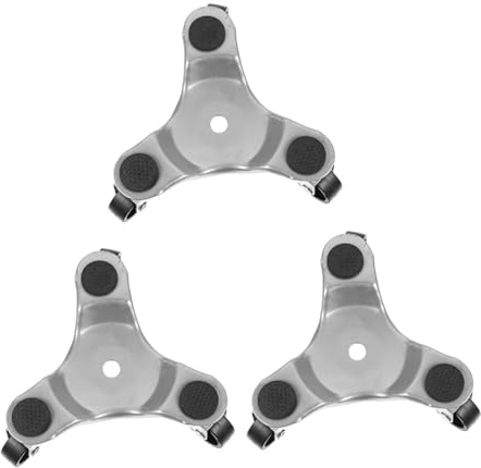 NUOBESTY 3pièces Lot Roulettes Triangulaires Acier Pour Meubles Lourds Déplace Meubles Facilement Avec Patins Antidérapants Et Centre Déprimé Outil Polyvalent Pour Canapés Armoires Et Appar