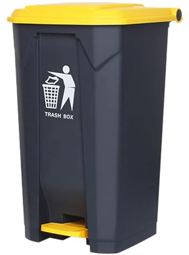 Joygoodta Pattumiera a Pedale 20L Pattumiera con Coperchio a Tenuta Stagna per Rifiuti Spessi con Maniglia Integrata per Cucina Ufficio Hotel 5, 7x11x11 Pollici