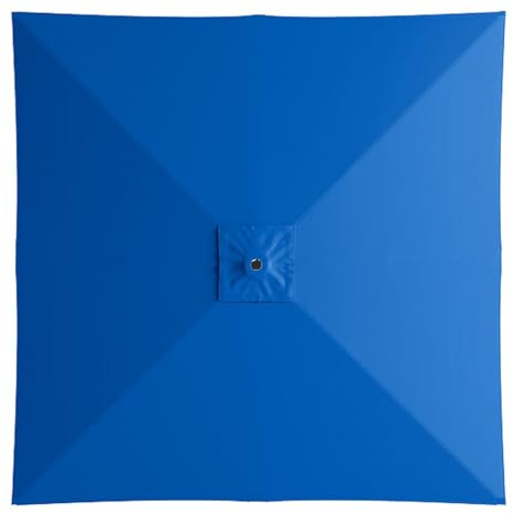 Telo di Ricambio per Ombrellone da Giardino Quadrato 2x2 M/3x3 M, Copertura Superiore A 8 Stecche per Ombrellone A Braccio Laterale, Sospensione Decentrata per Esterni(Blue/2.5 * 2.5)