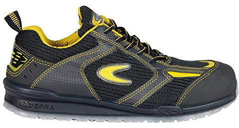 Cofra 78480 – 000.w48 Tamaño 48 O1 SRC FO de Bartali Zapatos de Seguridad, Color Negro y Amarillo