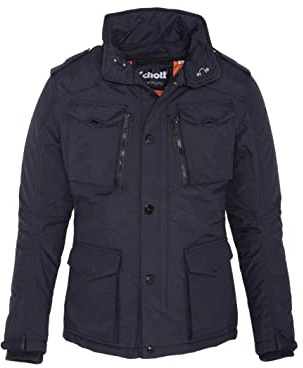 Schott NYC Fältjacka för män, Blå (marin marin) jackor, XXL