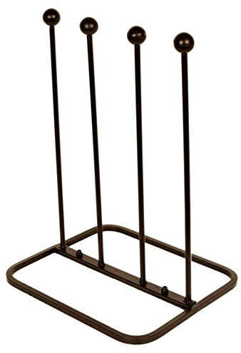 ARSUK Robust gjutjärn utomhus lerig stövel sko skohylla, skrapa (2 par stövelställ)