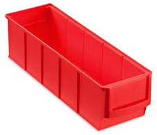 24 Stapelkiste Lagerbox Lagerkästen Universalbox 300x91x81 mm rot