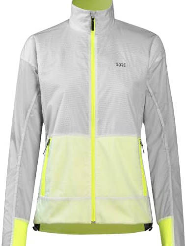 GORE WEAR Drive sportjacka för kvinnor, GORE-TEX INFINIUM, 38, Vit/Neongul