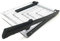CLICLED Taglierina per Carta A4 a Ghigliottina con Barra Centimetrata Taglia Carta di Precisione a Leva per Fogli B5 A4 A5 B6 B7