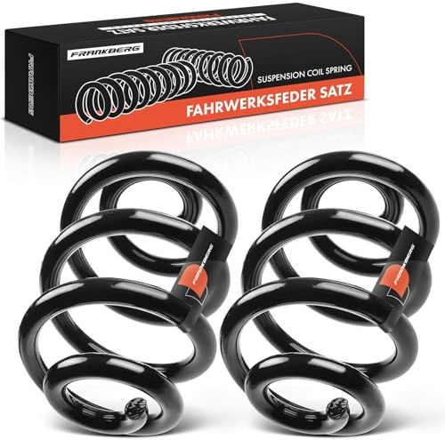 Frankberg 2x Muelles de chasis Compatible con Transporter IV Bus 70B 70C 70J 70K 7DB 7DC 7DJ 7DK Transporter IV Furgoneta 70A 70H 7DA 7DH Transporter IV Plataforma/Chasis 701511105M