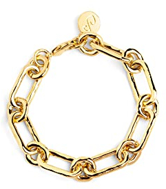 SINGULARU - Zambia Link Armband. Messing mit 18 Kt Vergoldeter Beschichtung. Schmuck für Damen.
