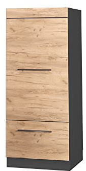 Vicco Mikrowellenschrank Fame-Line, Goldkraft Eiche, 60 cm