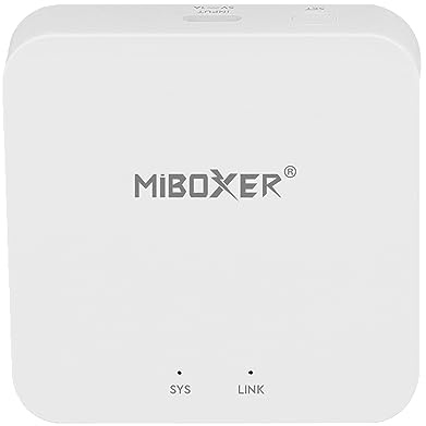 LIGHTEU®, Milight Miboxer 2.4GHz Gateway para todas las series Milight Compatible con TUYA App Control Alexa Google home Voice Control, WL-box2