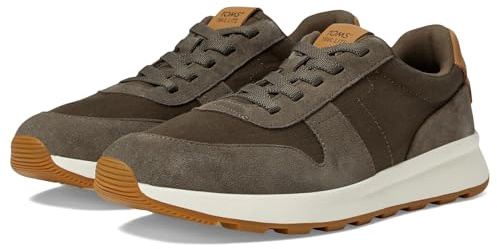 TOMS Herr Trvl Lite RetroSneaker, Vattenavvisande kantin mocka vintage twill, 42.5 EU
