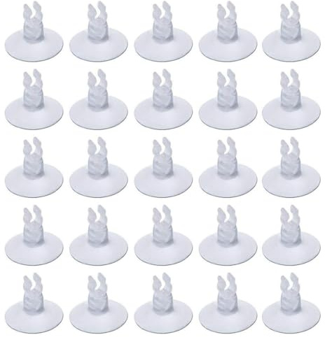 OPDUO 25 pcs Aquarium Fish Tank Suction Cup Sucker Holders for Air Line Tube Hose Pump,Suction Aquarium Suction Cups Airline Suction Cup for Fish Tank Tubing Clear Holders Clips Clamps