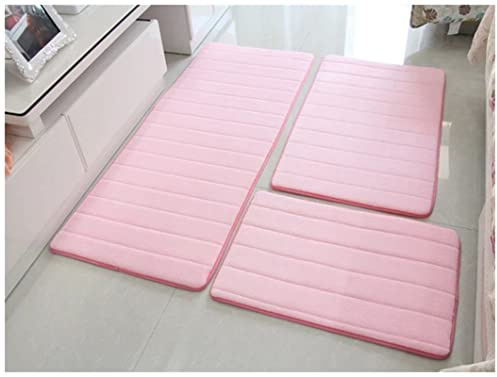 Antideslizante Alfombra Absorción de agua Matera de baño Conjunto de baño antideslizante Estera de baño junto a la lavadora Sala de estar Dormitorio Dormitorio Suelo de inodoro Alfombra 1pc / 3pcs Alf