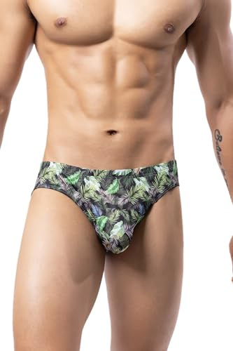 Maiclaice Hombre Elastano Mini Talle Bajo Calzoncillos Baño Bikini Slip Ropa Interior Medium