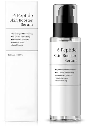 6 Peptidos Serum Facial, Serum Hidratante Facial, serum Colageno Contener Niacinamida y Acido Hialurónico, Calmante, Controla los Poros y Mejora las Arrugas, Todo Tipo de Piel