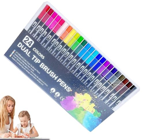 Malen-nach-Zahlen-Kunstbuch – Seitliche Malanleitung mit Aquarellstiften