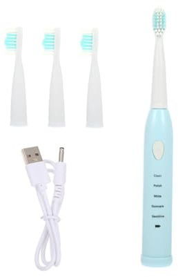 MOLUCKFU Brosse à Dents Électrique Garçon Fille Étanche Poils Souples Brosses USB Rechargeable Nettoyage en Profondeur Adaptée Aux Petits Utilisateurs
