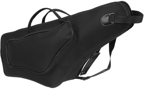 Alasum Altsaxophon Tragetasche mit Verstellbarem Schultergurt und Griff Stoßfeste Saxophon Tasche mit Großem Stauraum für Zubehör Praktischer Saxophon Rucksack für Outdoor auftritte