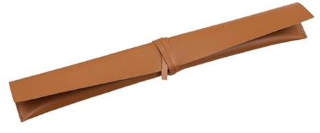 Pegciuho Drumstick-aufbewahrungstasche PU Trommelstockhalter Tasche Organizer Zubehör Leicht Wasserdicht für Musikveranstaltungen Proberäume, Braun