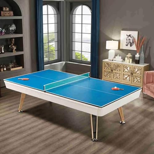 Mesa De Billar 2 En 1 De Madera Maciza, Mesa De Billar Y Comedor Convertible De 2,13 M (7 Pies) - For Bola 8 Negra(A6)