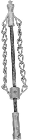 HOODANCOS Heavy Duty 16mm Dual Chain Drain Descaling Tool for Sewer and Grease Blockage Removal – Flexible Pipe Cleaning Shaft Attachment for Kitchen, Bathroom, and Toilet Maintenance