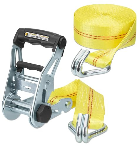 SmartStraps 351 Ratschengurte, 4,3 m, YW Premium RatchetX, 1 Stück, 2,3 kg, Gelb