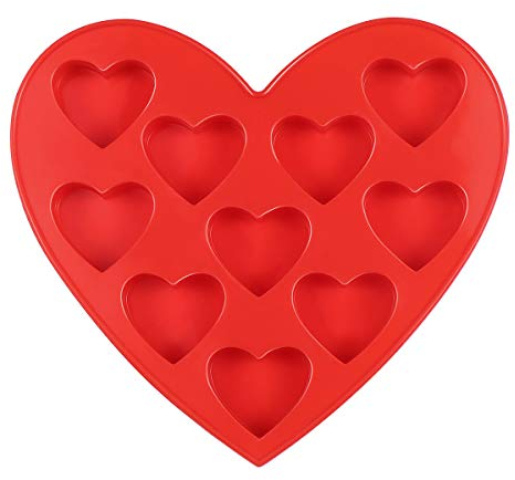 a forma di cuore Silicone forme e cubetti di ghiaccio 10 Set di forme, Praline, Cioccolato di forme per San