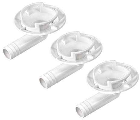 sourcing map Air Conditioner Drain Hose Connector Elbow Fitting for Mini-Split Units and Window AC Unit 40mm 3Pcs