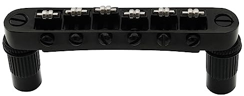 Musiclily Pro BM001 52mm Roller Sattel Brücke Tune-O-Matic Steg Schwarz | für LP SG Style E-Gitarre