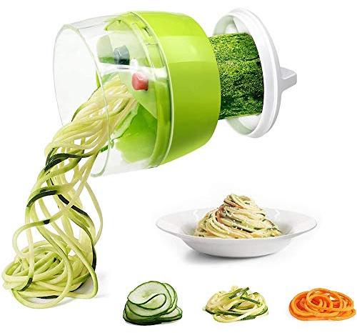 Multi-Function Handheld Spiralizer Vegetable Slicer Adjustable Grater Cutter - axGear