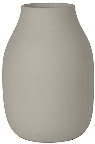 blomus Vase -COLORA- | Keramik | Mourning Dove | Größe S | H 15 cm x B 10 cm x T 10 cm