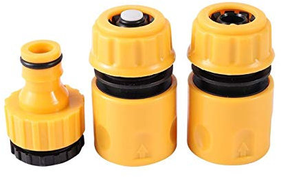 Gartenschlauchanschluss 1/2 3/4 Schlauchverbinder Montagekit für Sprühkugel Tropf Bewässerungsgurt Schlauch Wasserstoppverbinder Wassergewebeschlauch Zubehör 1 Set