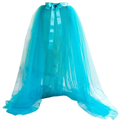 Harilla Rock Damen-Langrock, Damen-Tüllrock, A-Linien-Maxirock mit elastischer hoher Taille, Reifrock-Petticoat mit Gummizug und Spitze, Abendkleid, sexy Überrock für Hochzeit, Empfang, Party