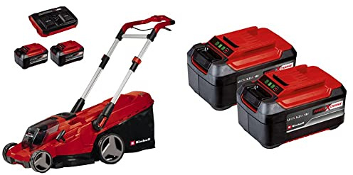 Einhell Akku-Rasenmäher RASARRO 36/42 Kit Power X-Change (36V, 42 cm Schnittbreite, bis 725 m², Brushless, 50L Fangkorb, Mulchfunktion, inkl. 4X 5,2 Ah Akku + Twincharger)