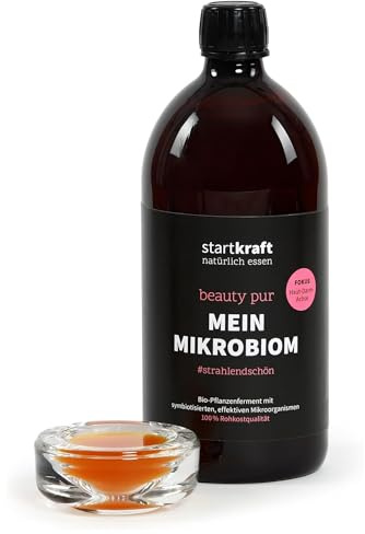 startkraft Mikrobiom Beauty Pur 1 Liter, Effektive Mikroorganismen, Pflanzenferment, Nahrungsergänzungsmittel mit 31 Bakterienstämmen, vegan, glutenfrei