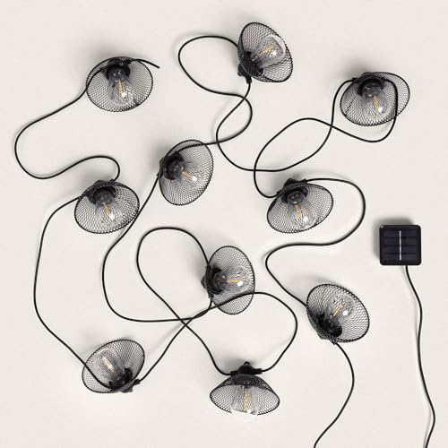 LEDKIA LIGHTING Guirnalda Solar Exterior LED de Bombillas Kodos 6.5m 3000K Blanco Cálido