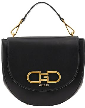 GUESS Fleet Flap Saddle Bag Black