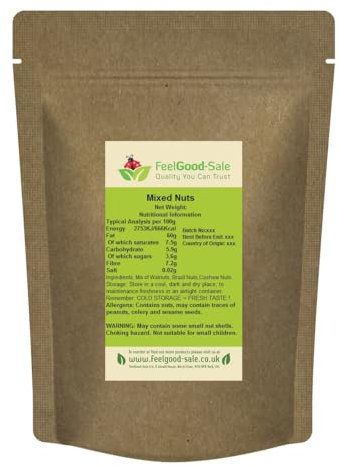 1kg Premium Fresh Mixed Nuts (Walnuts, Cashews, Brazil Nuts) (1kg)