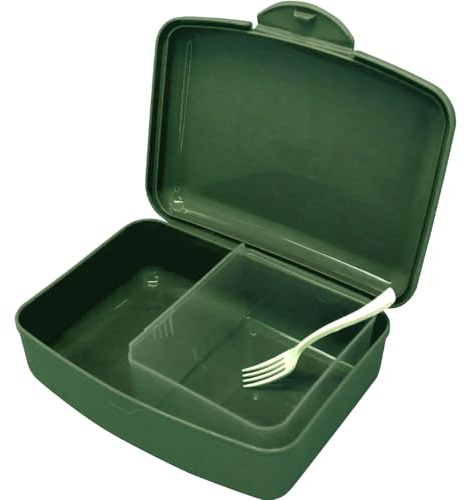 NERTHUS FIH 1349 Fiambrera Infantil Futbol, Caja de Almuerzo Ligera y Fácil de Limpiar con Divisor y Tenedor