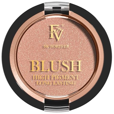 FV Blush Lunga Durata, Fard Makeup Naturale Illuminante, Modulabile e Audace - Leggero e Idratante - Soffice Come Velluto - Palette Blush Adatta a Diversi Gruppi Di Pelle (01 Nude Shimmer, 5g)