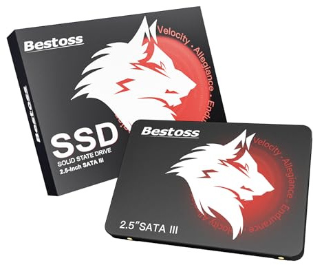 Bestoss SSD da 128 GB - Disco rigido interno SATA III 6Gb/s da 2,5, fino a 550 MB/s | NAND TLC di lunga durata; compatibile con sistemi Windows/Linux; aggiornamento di archiviazione economico