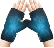 Jinfanshurich Guanti da ghiaccio per artrite – 2 guanti a compressione per terapia termica e fredda, sollievo dal dolore per tendinite, tunnel carpale e artrite (nero)