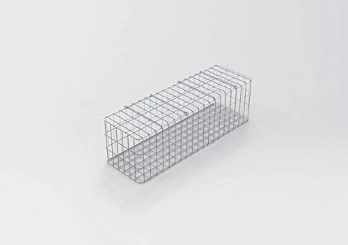 Hot-Dip Galvanized Gabion Basket 102cm x 32cm x 32cm, Welded Wire Mesh 5cm x 10cm, Durable Garden Landscaping, Erosion Control, Heavy-Duty Outdoor Use