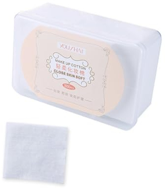 Beaupretty 1000 Stück Dünne Vlies Make Up Pads für Gesicht Abschminken Hautfreundliche Kosmetikpads Fusselfrei mit Aufbewahrungsbox Einweg für Nagellackentfernung und Hautpflege