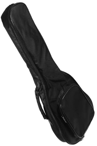 Ukulelen Rucksack Weihnachten Party für Ukulele, Schwarz, Tragbar | Oxford Gewebe mit Schwamm, Atmungsaktive Gurte, Seitengriff und Reißverschluss, Alltag und Aufbewahrung