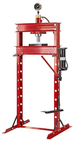 DEMA Werkstattpresse 20 t – Lagerpresse, manuelle Presse mit Pedal, inkl. Hydraulikpumpe, hydraulische Presse, robust & präzise, ideal für Werkstatt, KFZ, Metallbearbeitung & Reparaturen