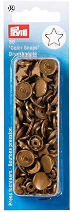Prym 393211 Nähfrei-Druckknopf Color Snaps Stern gold, Kunststoff, One Size